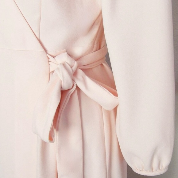 New J. Crew🖤Black Label🖤 Wrap Dress, Pink, Fully-Lined, Classic Wedding Guest - Picture 17 of 17